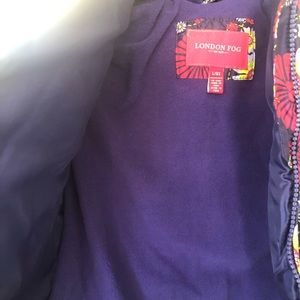 London Fog Girls Winter Coat with Scarf Size 6